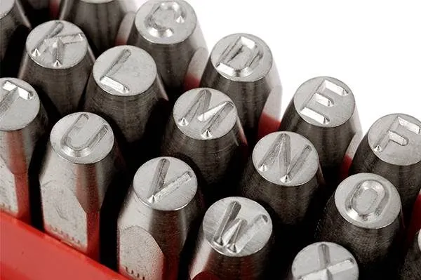 Serial-number-marked-on-metal